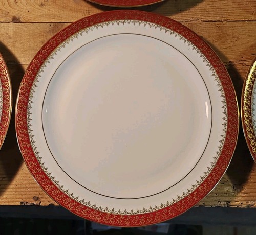Assiette plate porcelaine - x6,