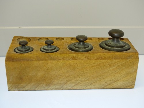 Ancienne boite poids pour - -ancienne,