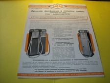 DEPLIANT D EPOQUE POMPE A ESSENCE VOLUCOMPTEUR SATAM DC8 - boutillon themis gex