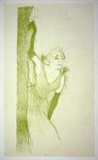 TOULOUSE LAUTREC : Chanteuse