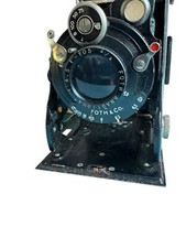 ANCIEN APPAREIL PHOTO PLAIT FOTH PARIS NOIR ET BLANC A SOUFFLÉ ARGENTIQUE + ÉTUI