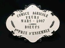 PLAQUE DE CONCOURS AGRICOLE