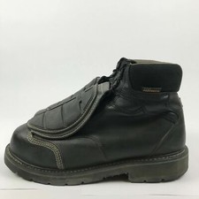 STEEL TOE HYTEST FOOTRESTS METATARSAL WORK LEATHER BLACK BOOTS 13 B Narrow