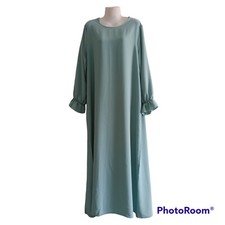 Robe manches Tulipe,en Soie De Médine Tailles Unique