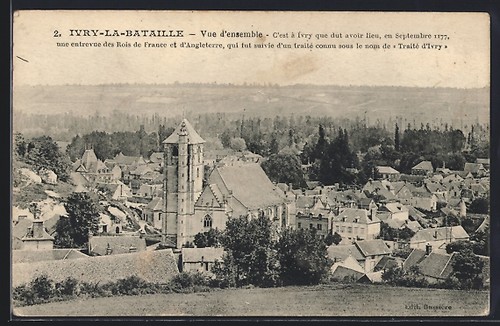 Cpa ivry bataille vue - ivry-la-bataille,,