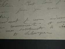 Henri Lebasque - Lettre