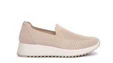 Chaussures Femme Mocassins Slip-On Enval Soft Fabriqué En Italie 7771 544 Beige