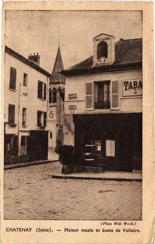 Cpa chatenay maison natal - chatenay,
