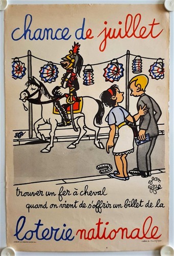 Affiche loterie nationale 1965 - nationale,