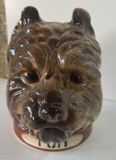tirelire ancienne à casser Forme Chien Tom faience Collection Barbotine Déco