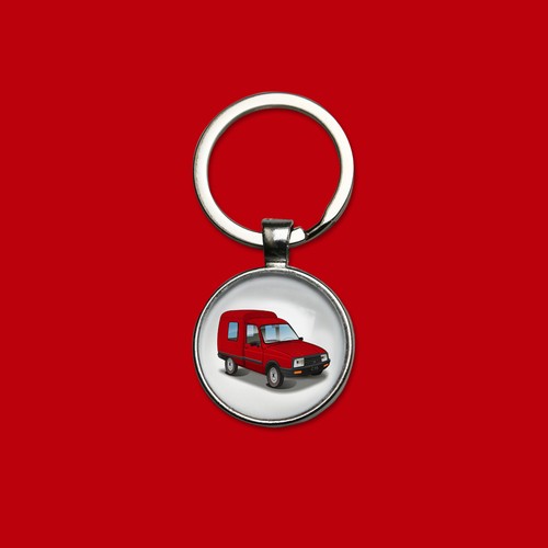 Porte clés citroën c15 rouge - c15,