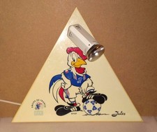 Applique FOOT mascotte COQ Jules FRANCE F.F.F luminaire orientable supporter