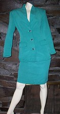 GREEN SKIRT SUIT BY CASUAL