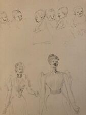 Très Beau Dessin Ancien Encre