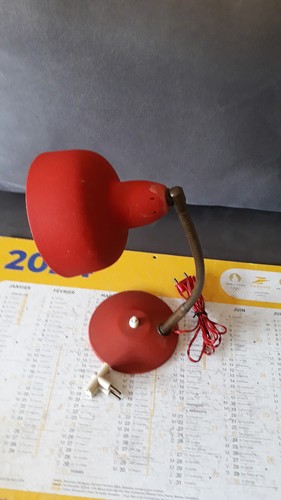 Lampe bureau metal rouge - bureau,