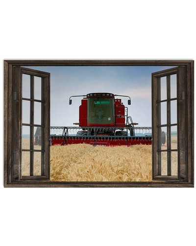 Combine tractor window - combine,