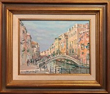 Jean Rigaud (1912-1999) - Venise Le canal Saint Anne (Rio di Sant'Anna)