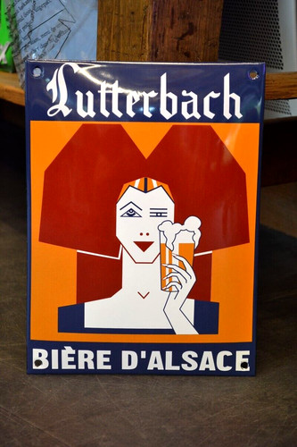 Plaque émaillée lutterbach - plaque,
