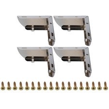 4 pièces meuble simple en forme de L jambe matériel élégant table de chevet