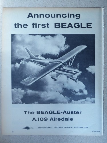 1961 pub beagle - auster, a109