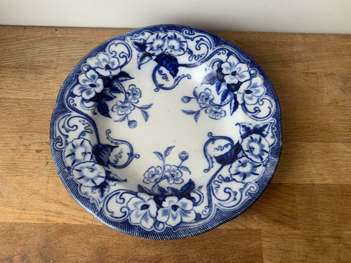 Assiette demi creuse décor - assiette,