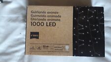 Guirlande électrique animée 1000 led 20 m lumière blanche-Déco Noël,Fêtes,sapin