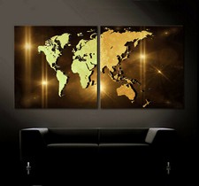 Carte monde toile image - du,