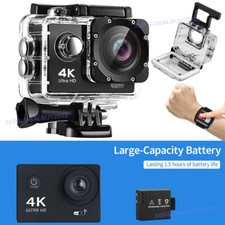 4K Action Sports Caméra Video Underwater Waterproof w/ Remote For Skiing Biking