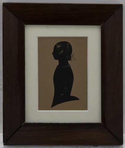 Silhouette encadrée papier - encadrée, en