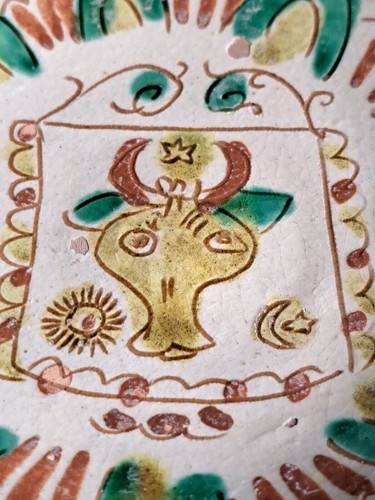 Rare poterie roumaine signer - poterie,