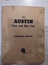  Manuel d'atelier origine FX4 FX4D Workshop Manual Taxi Anglais Austin Black Cab