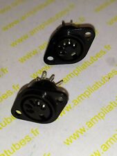 5 PIN DIN x 2 CHASSIS FEMELLE SOCKET 180 DEGRES      Lot 2 Pcs          DepE8/32