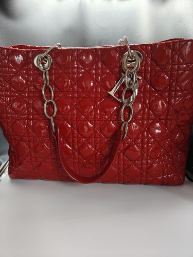 Sac lady dior large - sac, rouge