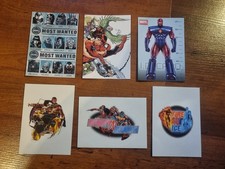 Lot de 6 stickers Marvel