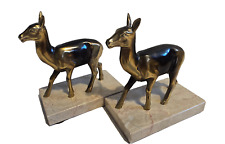 Paire de sculptures Art Déco en bronze - Cerfs/biches - Années 1930-40s