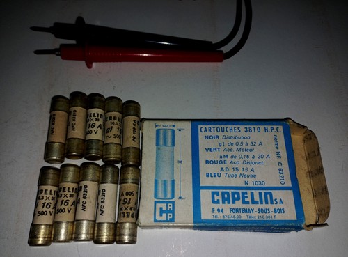 Cartouche fusible 16a capelin - fusible,