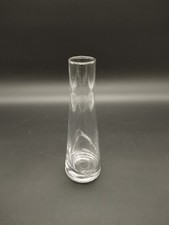Vase soliflore en verre soufflé – forme tube à essai – bulles d’air artisanales