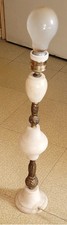 Grande lampe albatre - albatre, pied