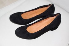 chaussures babies - talon 4,5 cm - Balzac daim noir - 37 - état neuf