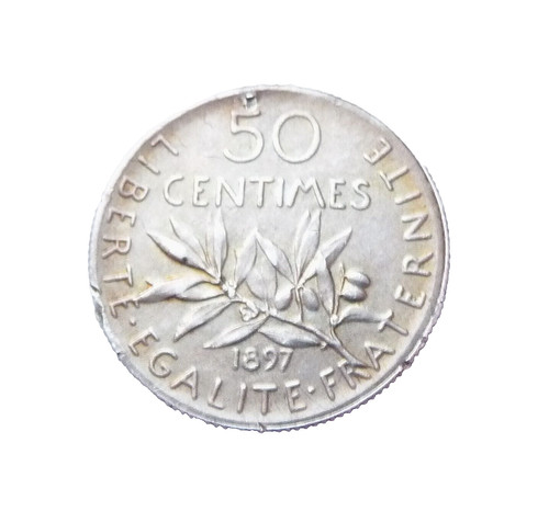 Centimes semeuse 1897 flan - 1897,