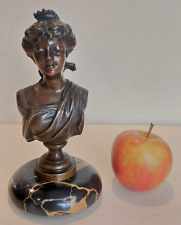 Anonyme Bronze Buste De Femme A L Antique Lady Napoleon III Victorian