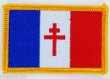 PATCH ECUSSON BRODE DRAPEAU FRANCE LIBRE CROIX DE LORRAINE  INSIGNE NEUF FLAG
