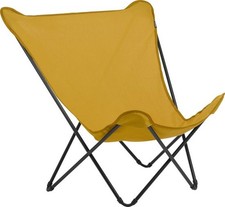 Pop Up Fauteuil Lafuma Dossier Haut Pliant Airlon Jaune, Taille XL