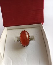 Bague Argent Cornaline