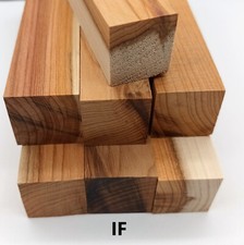 x5  Carrelets en If Non Stabilisé – Bois Naturel pour Tournage et Artisanat