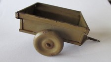 Jouet ancien en tôle Remorque JEEP WILLYS JRD,AD,CR L 8,6cm l aux roues 6cm H3,7