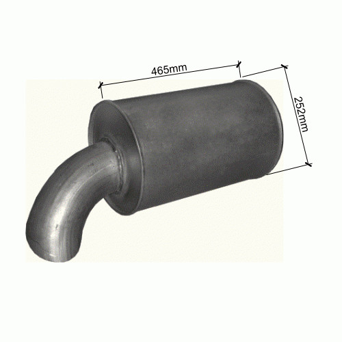 Silencieux pour renault magnum - pour,