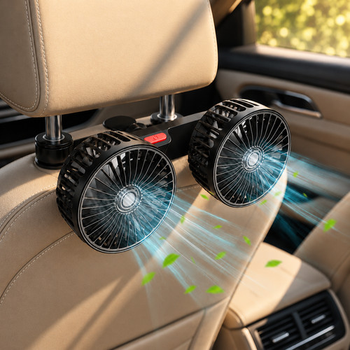 Ventilateur voiture double - voiture,