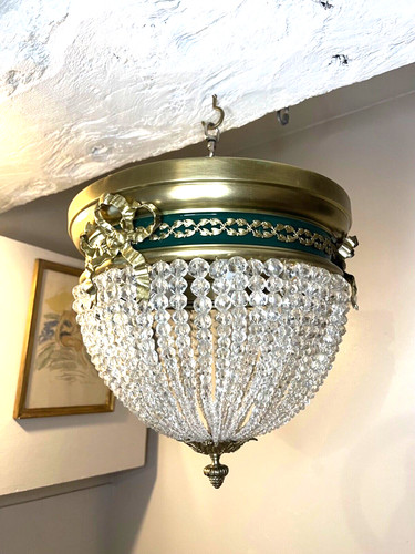 Lustre plafonnier corbeille - , en