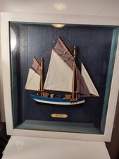 CADRE VITRINE BATEAU DEMI COQUE  THONNIER  55X60 CM AQUAVENTURE NEUF BOITE 3